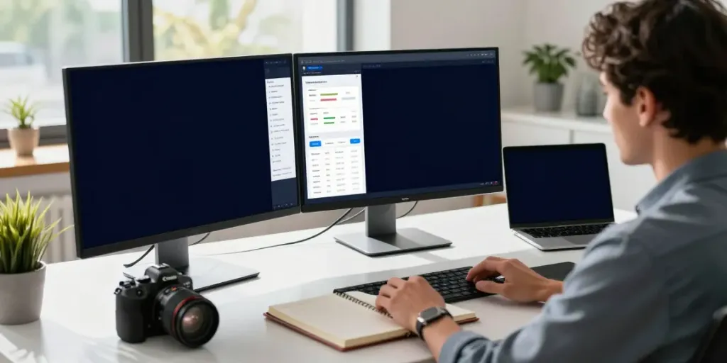 Check if ChatGPT mentions my brand in a busy digital marketing workspace.