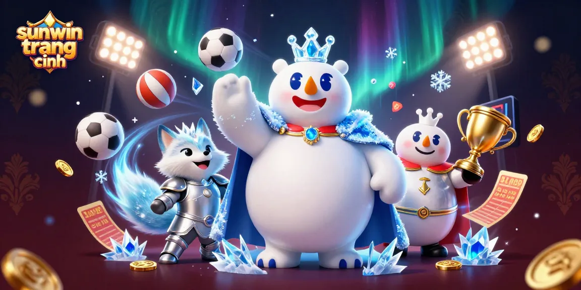 Experience the thrills of sunwin trang chính with the vibrant characters and gaming elements illustrated dynamically.