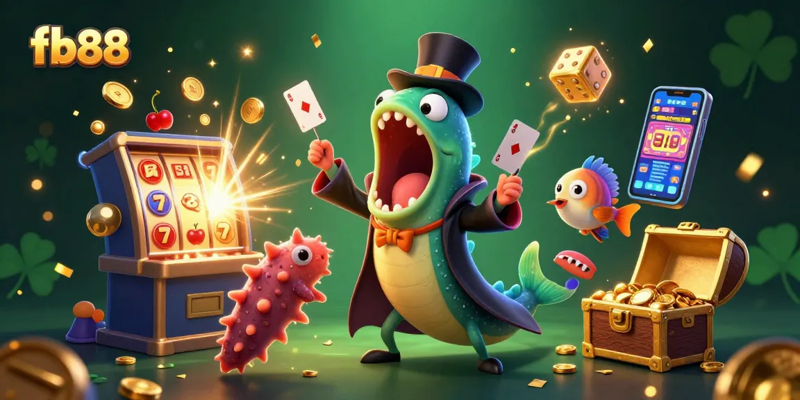 Experience the thrilling gameplay of fb88 with a vibrant casino scene filled with jackpots and winning moments.