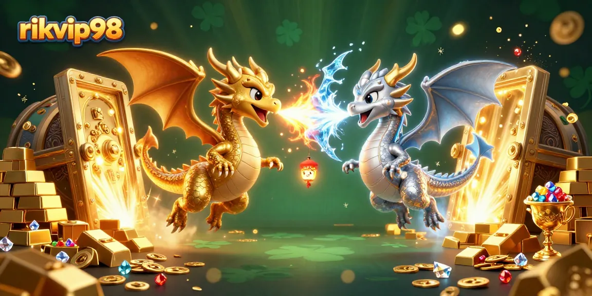 Engage in thrilling gameplay at rikvip98 with cartoon dragons and glittering treasures.
